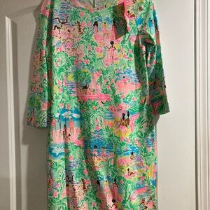 Lilly Pulitzer Marlowe “Let’s get together dress  NWT size Medium 3/4 length